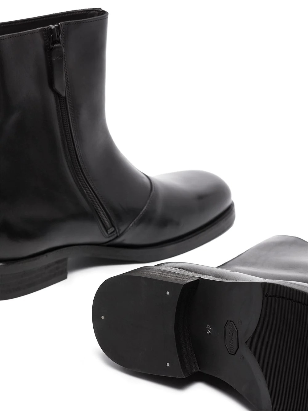 Our Legacy Camion Square-toe Leather Boots In Black