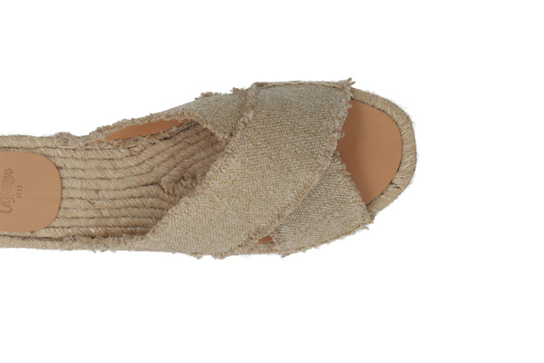 CASTAñER PALMERA FLAT-SOLED STRAW SANDALS