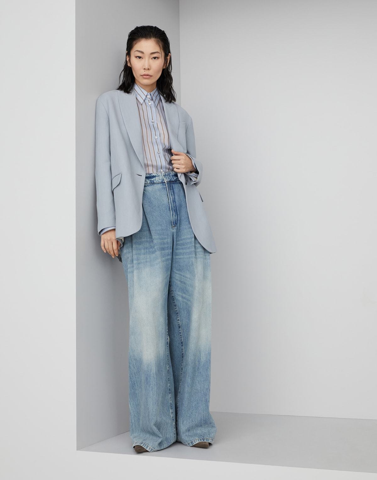 Brunello Cucinelli Lurex In Gray