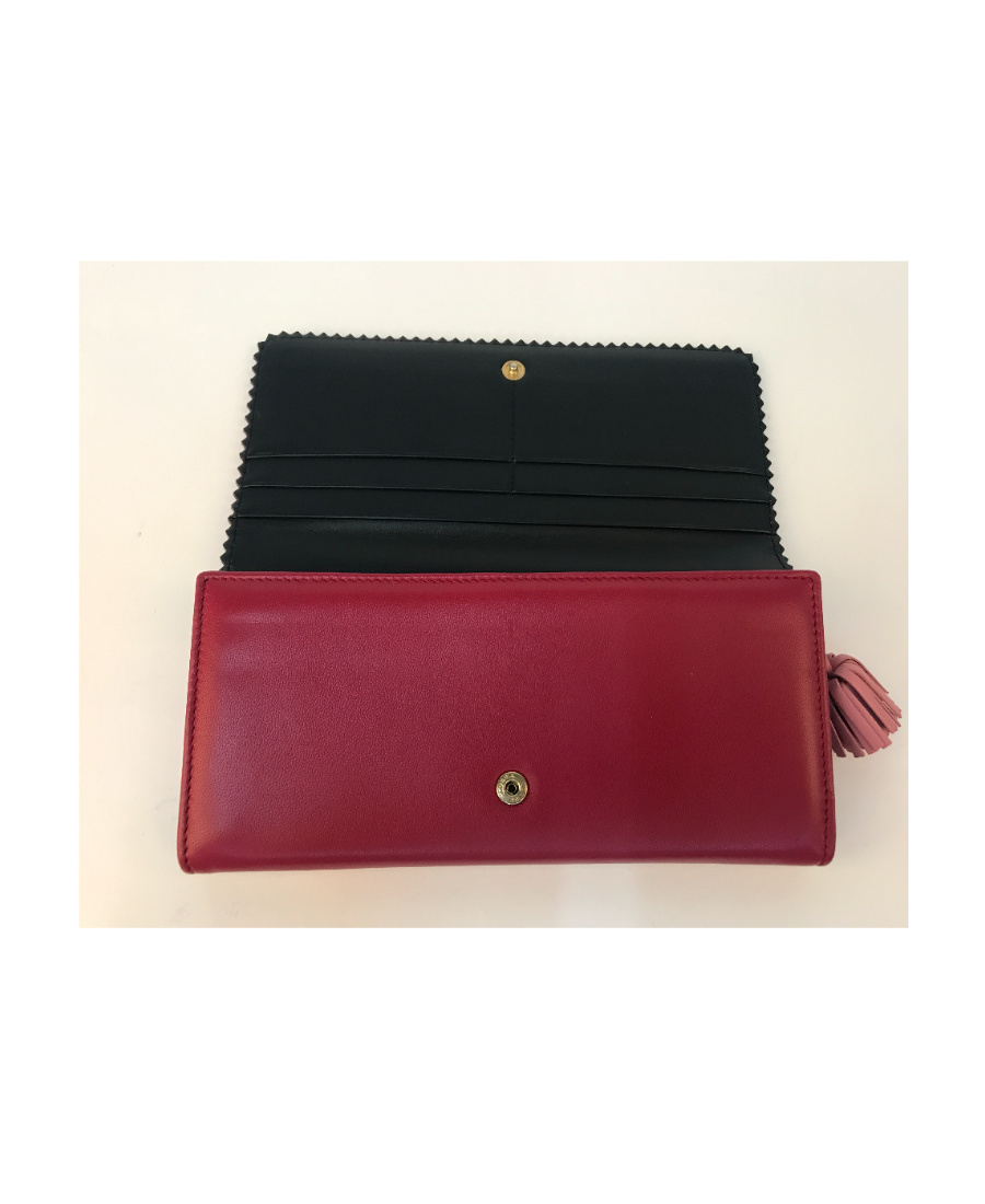Loewe Zipper Wallet In Red