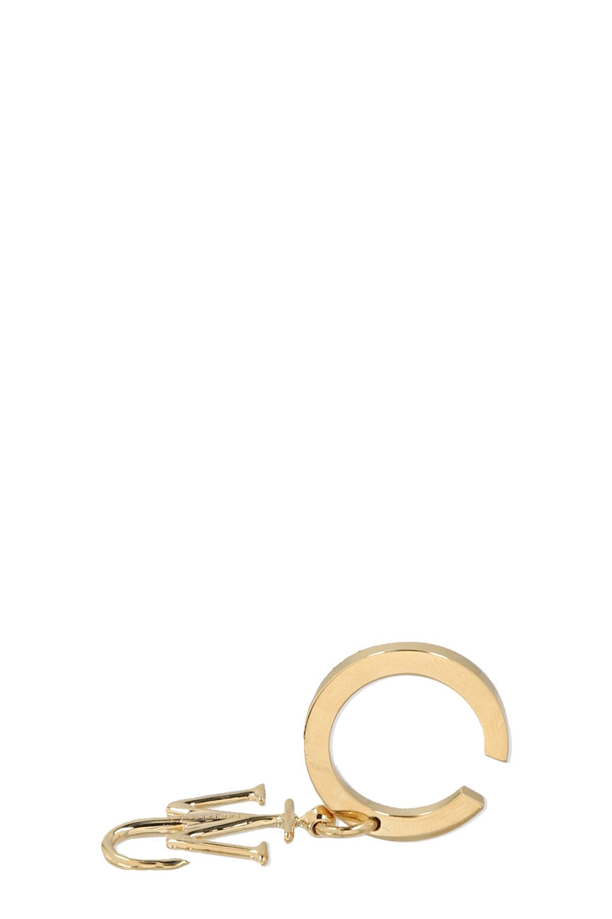 Jw Anderson Jw-initials Anchor Logo Ear Cuff In Yellow