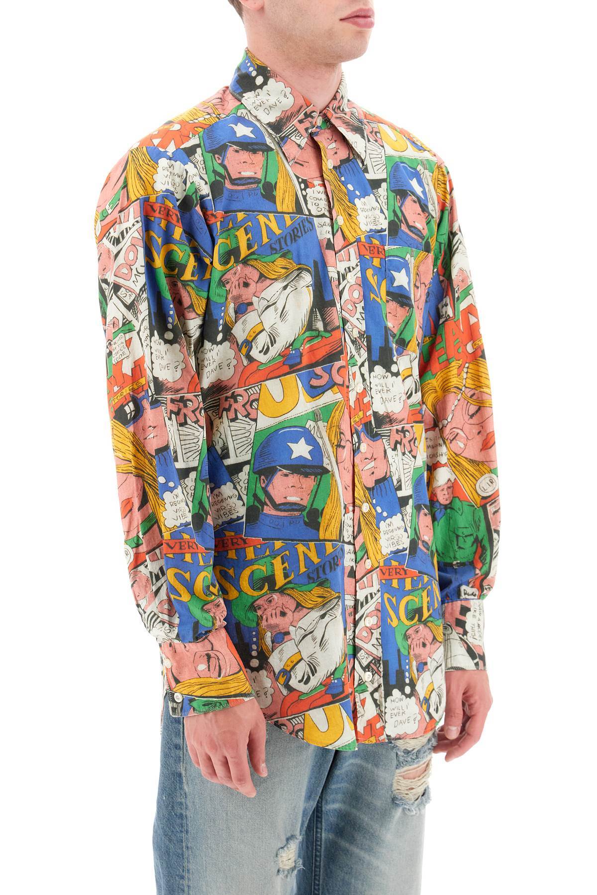 Erl Patterned Shirt In Multicolor