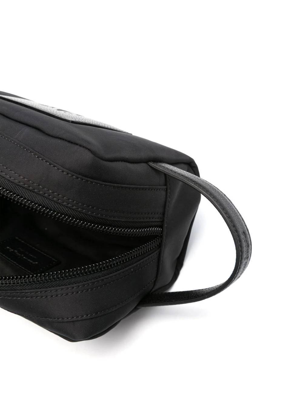 Palm Angels Zipper Handbag In Black