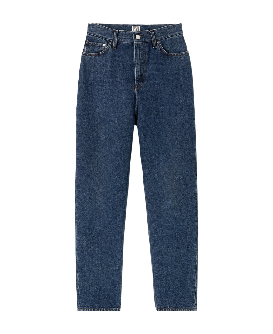 Totême High-waisted Tapered Jeans In Blue