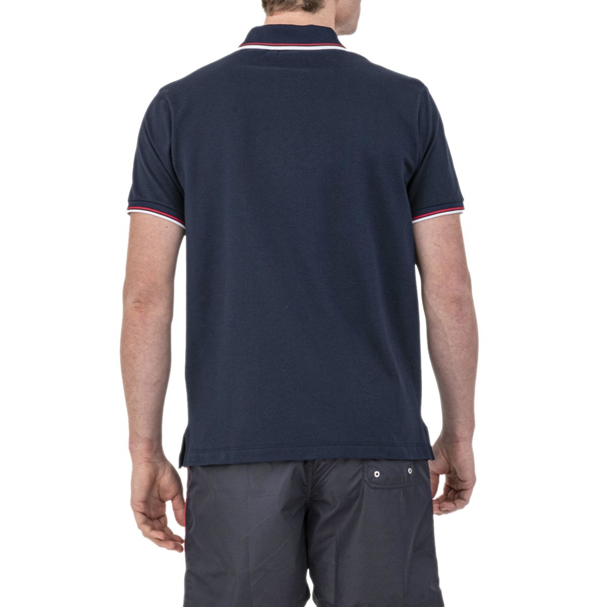 Paul & Shark Logo Short-sleeved Polo Shirt In Black