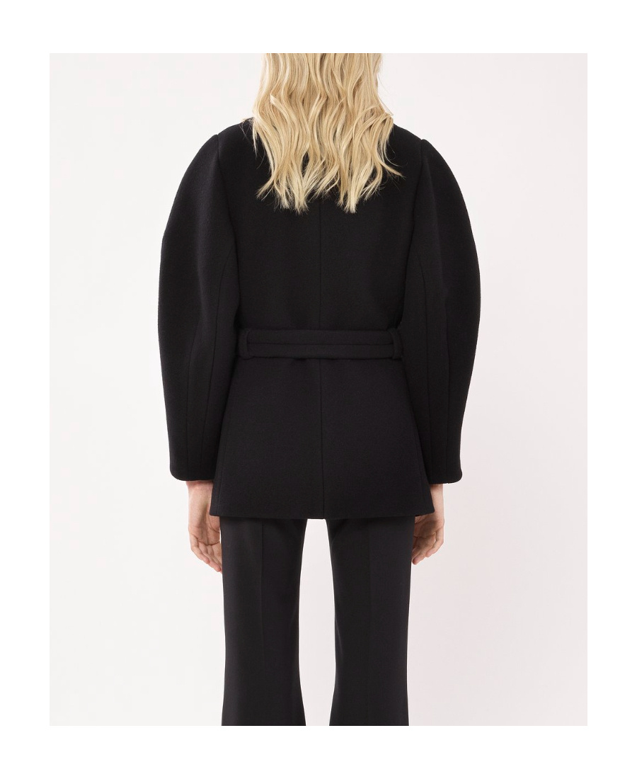 Chloé Belted Silk Jacket In Black