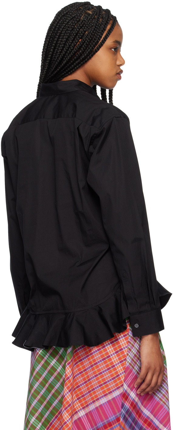 Shop Comme Des Garçons Lapel Long-sleeved Shirt