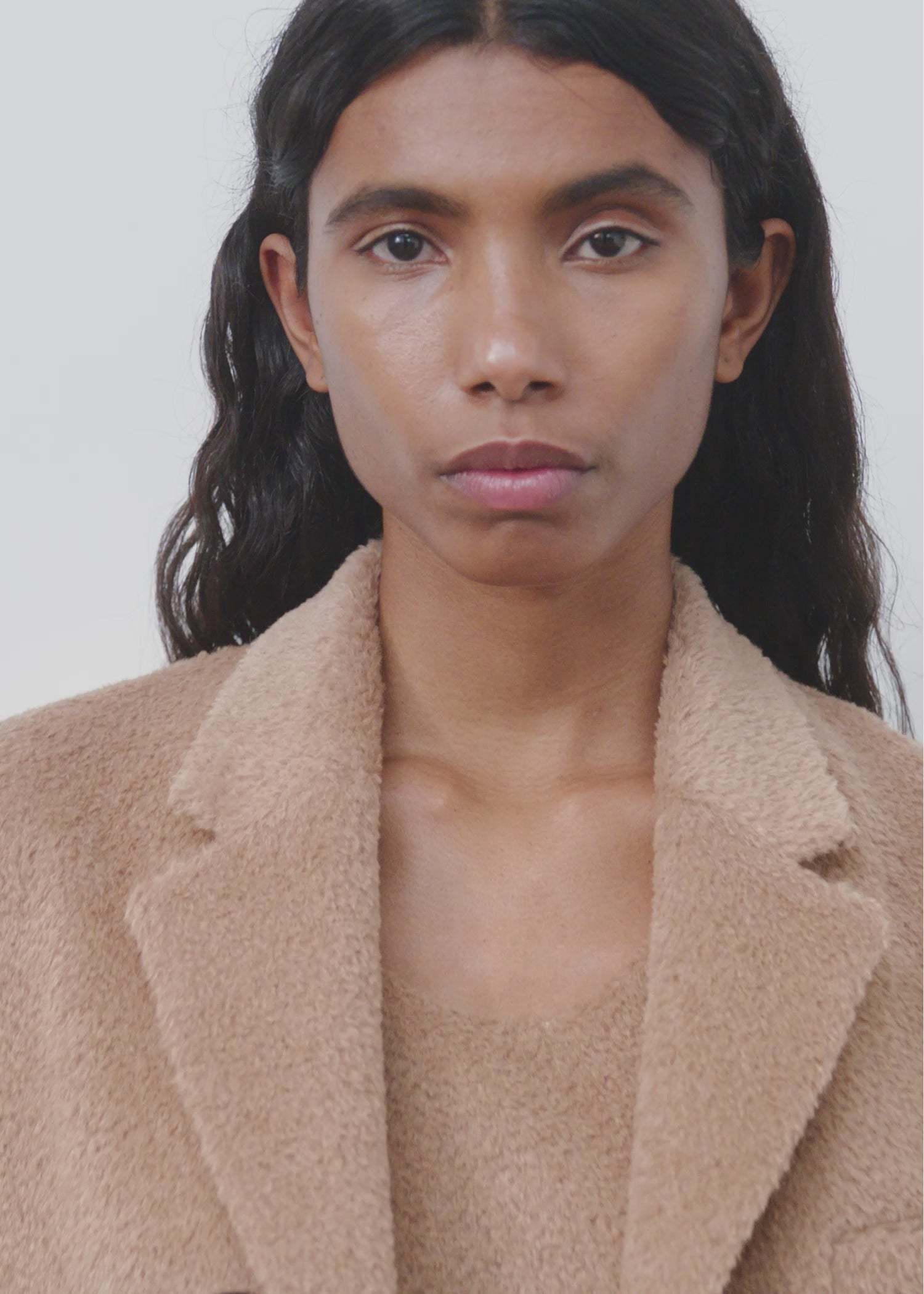 Totême Single-breasted Coat In Nude
