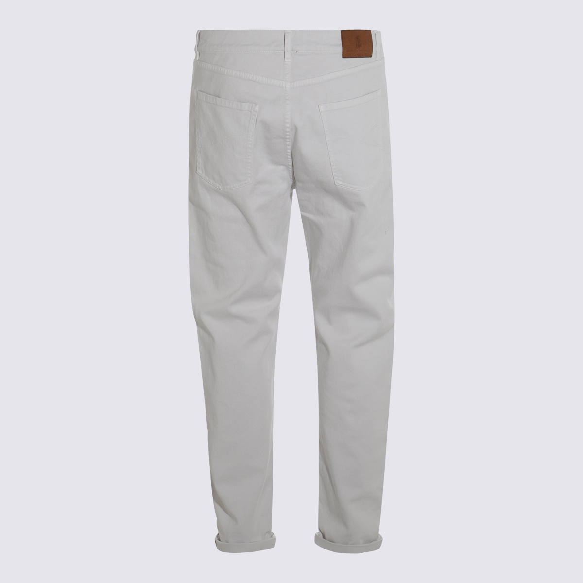 Brunello Cucinelli Jeans With Belt Loops In Gray