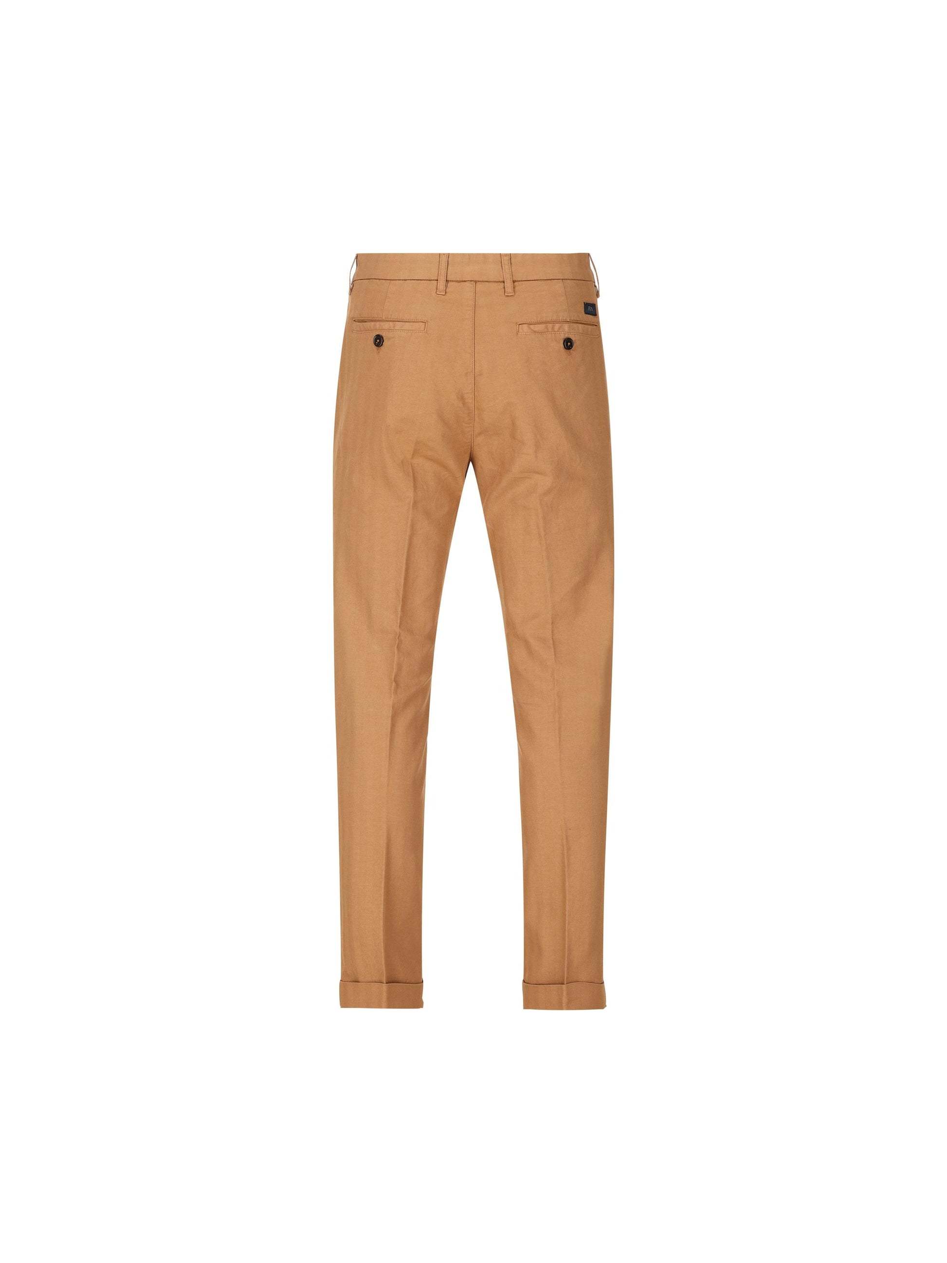 Fay Belt Loops Slacks In Nude