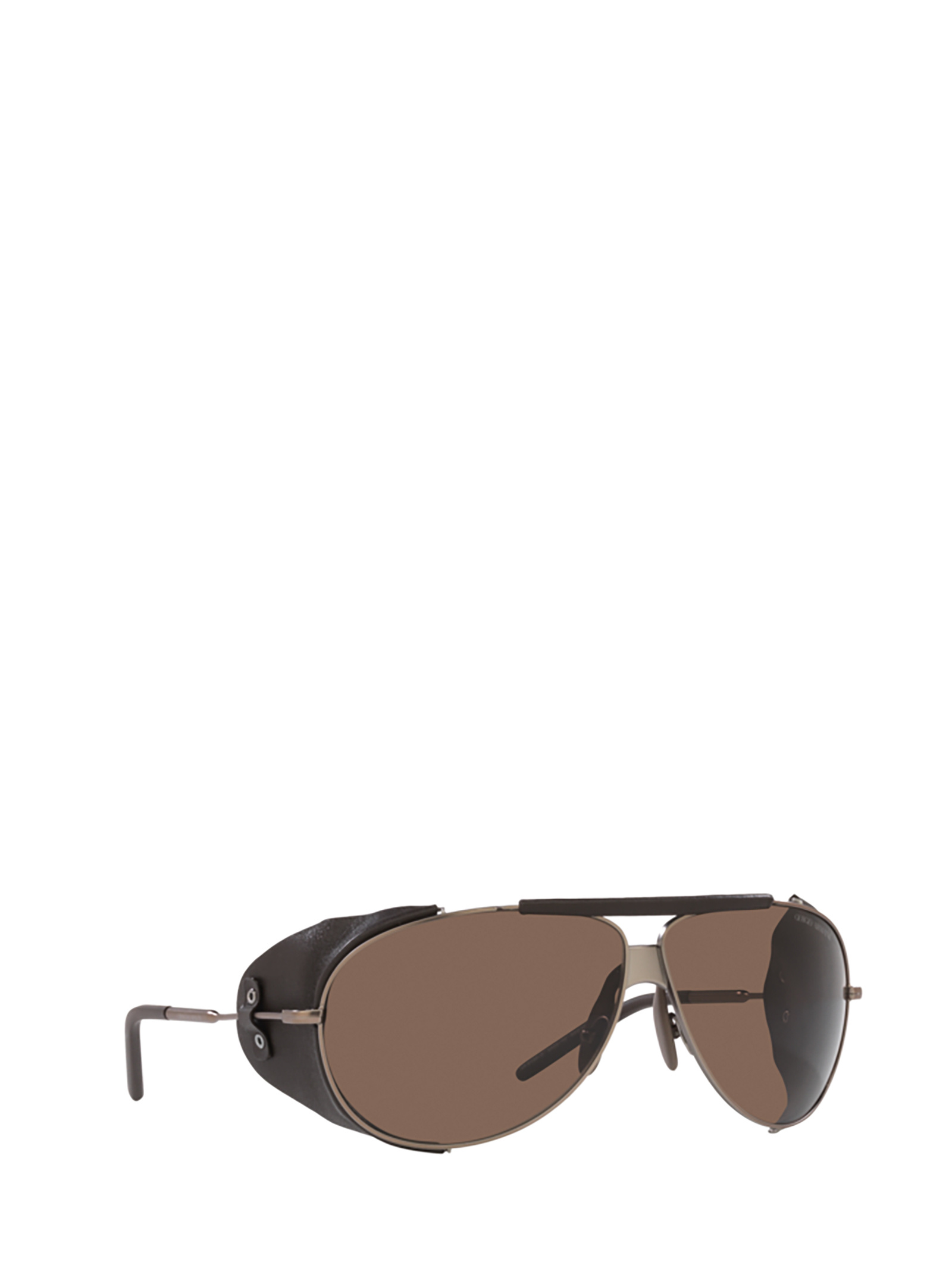 Giorgio Armani Pilot Sunglasses In Brown