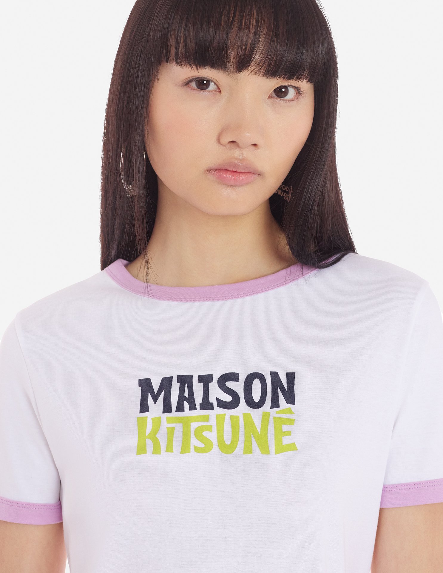 MAISON KITSUNÉ LOGO-PRINT COTTON T-SHIRT 