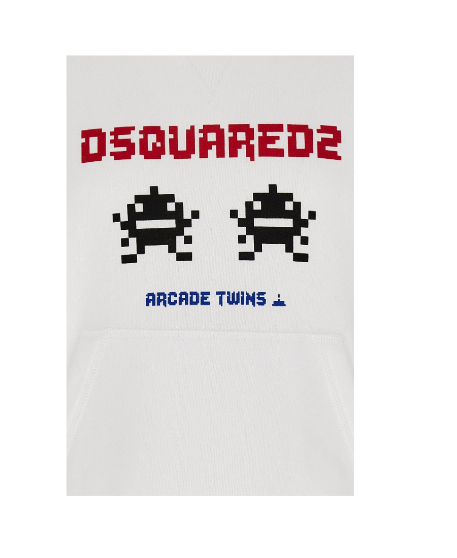 Dsquared2 Arcade Twins-print Sweatshirt In White