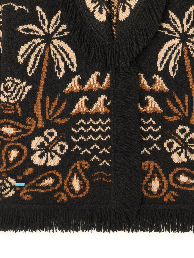 Alanui Glimpse Of Eden Wool And Cashmere Cardigan In Multi