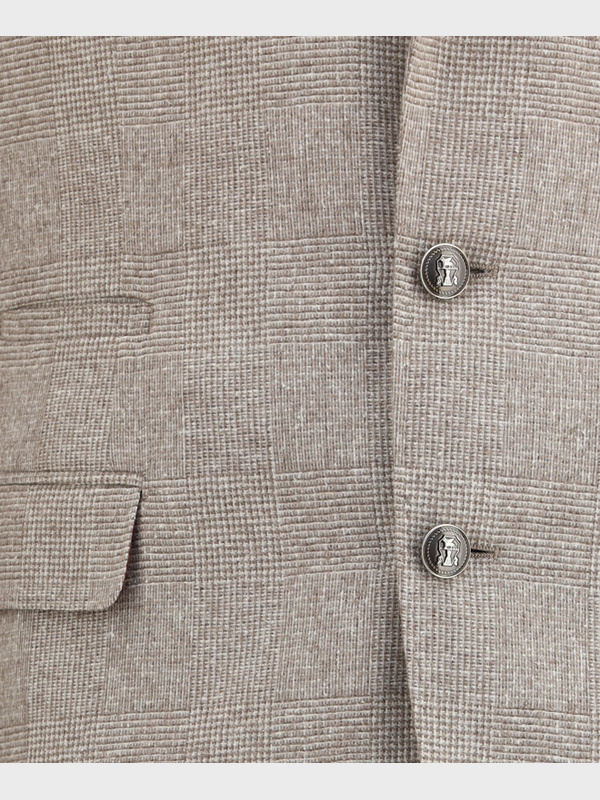 Brunello Cucinelli Silk And Wool Suit In Gray