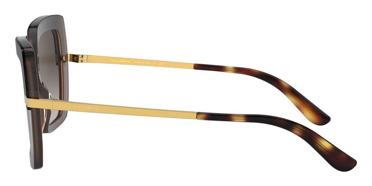 Dolce & Gabbana Logo Sunglasses In Brown