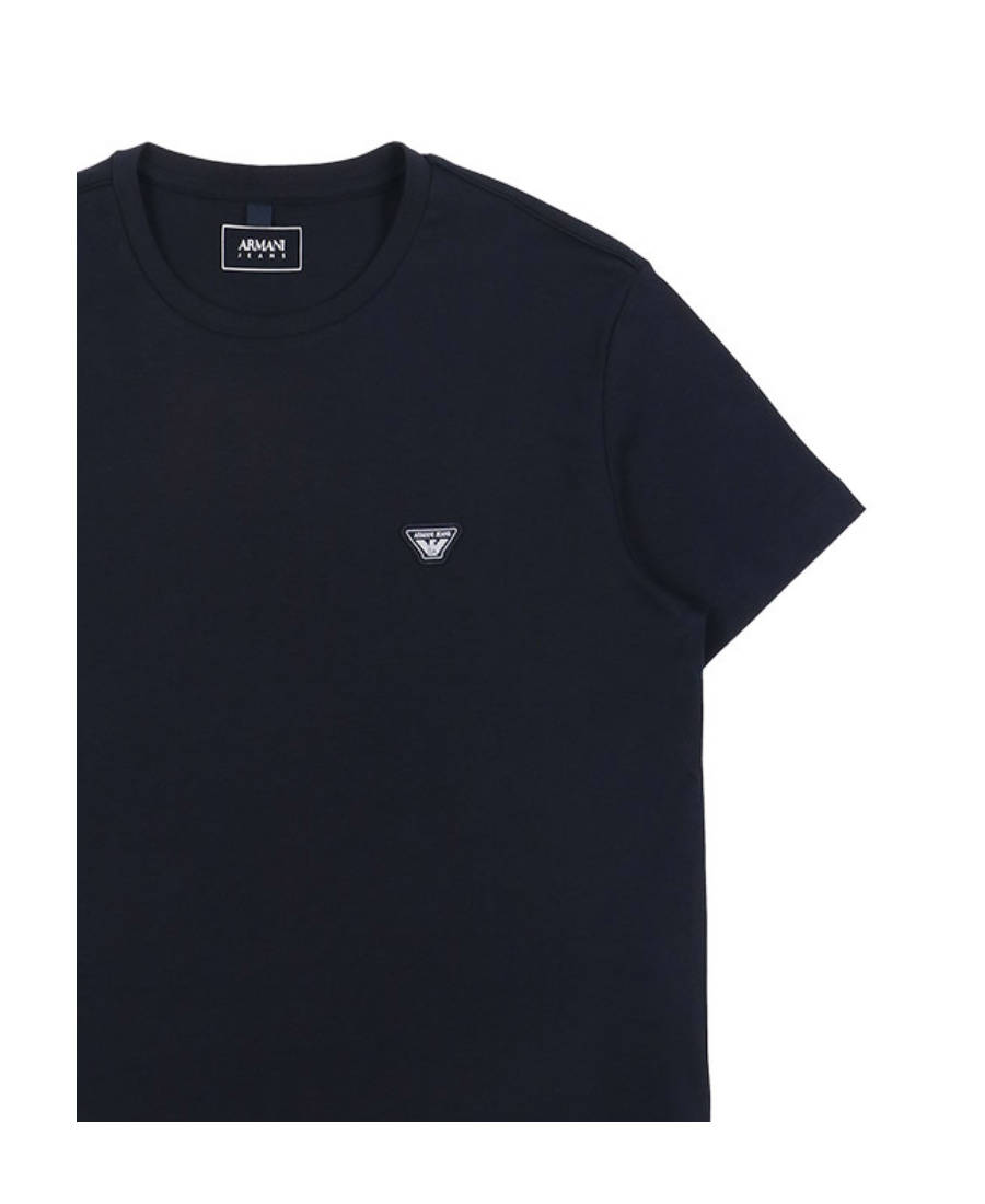 Armani Jeans Logo T-shirt In Black