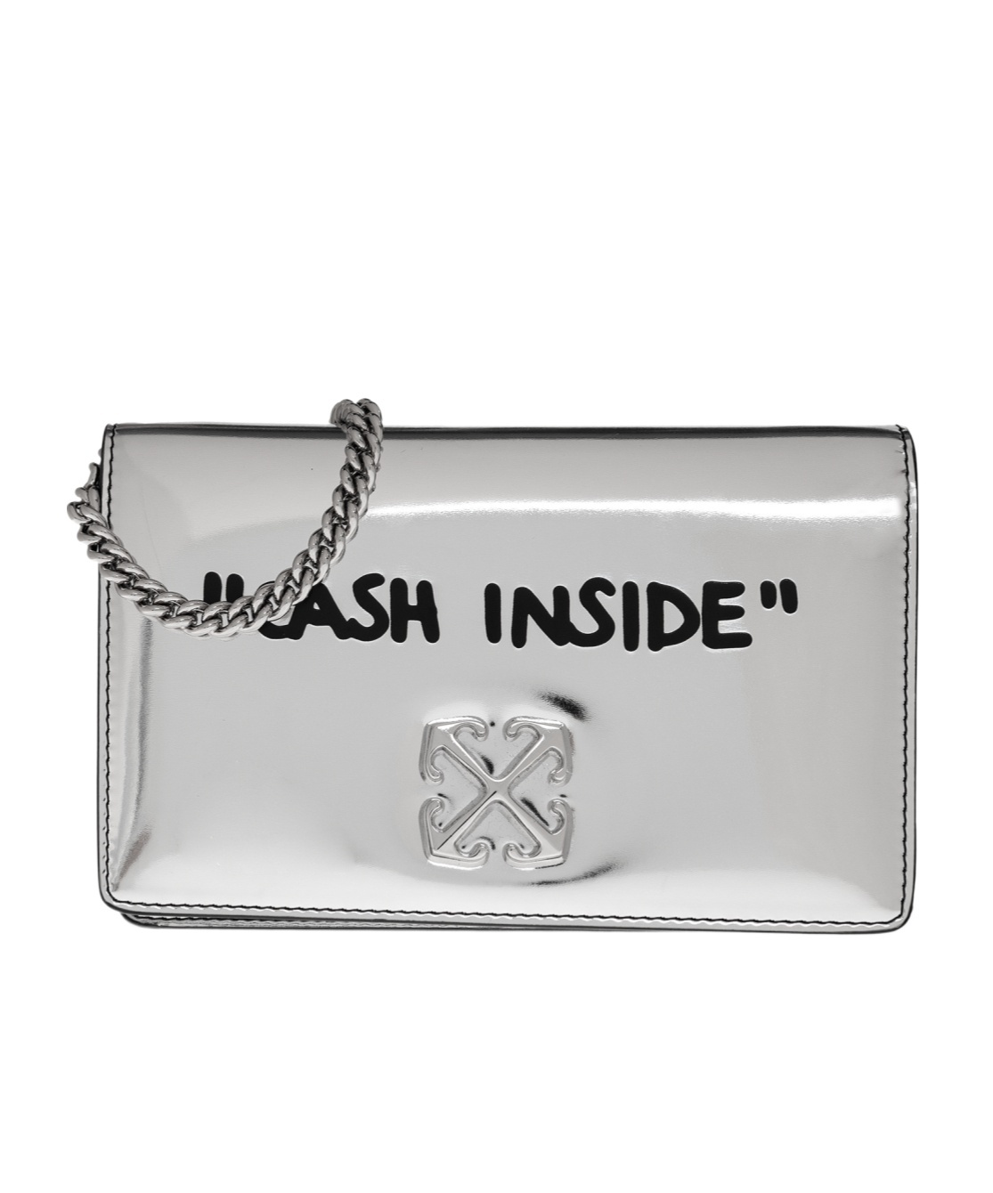 Off-white Logo Shoulder Bag In Gray