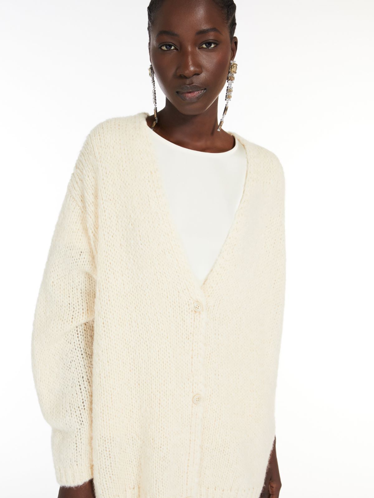 WEEKEND MAX MARA WEEKEND MAX MARA V-NECK LONG-SLEEVED CARDIGAN