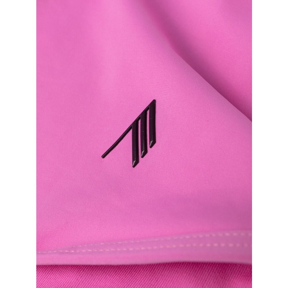Attico Pink Single-shoulder One-piece Swimsuit In Pink