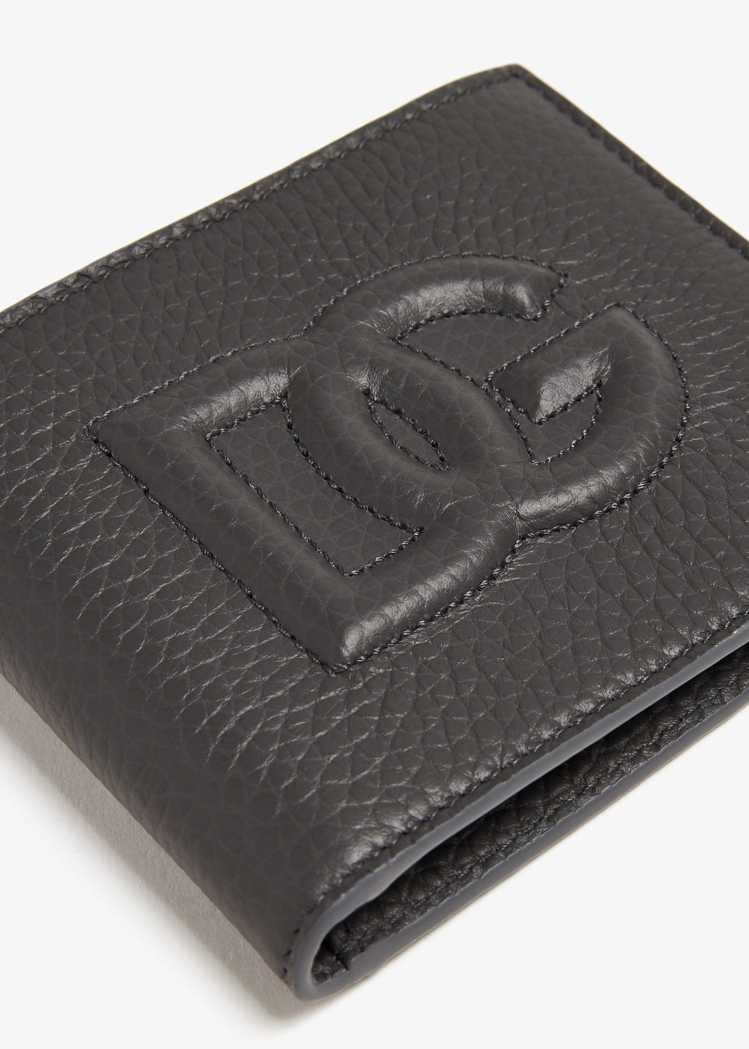 Dolce & Gabbana 3d-effect Logo Bi-fold Wallet In Black