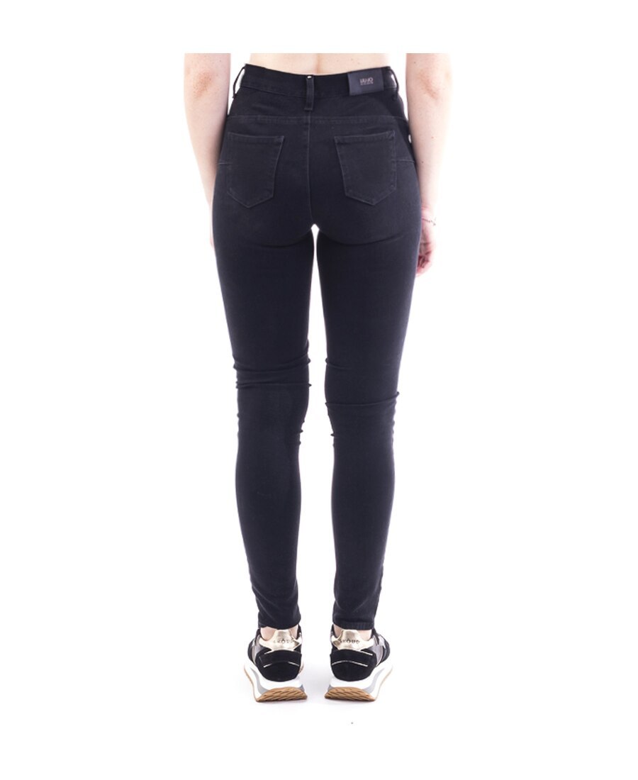Shop Liu •jo Second Skin Jeans In Black