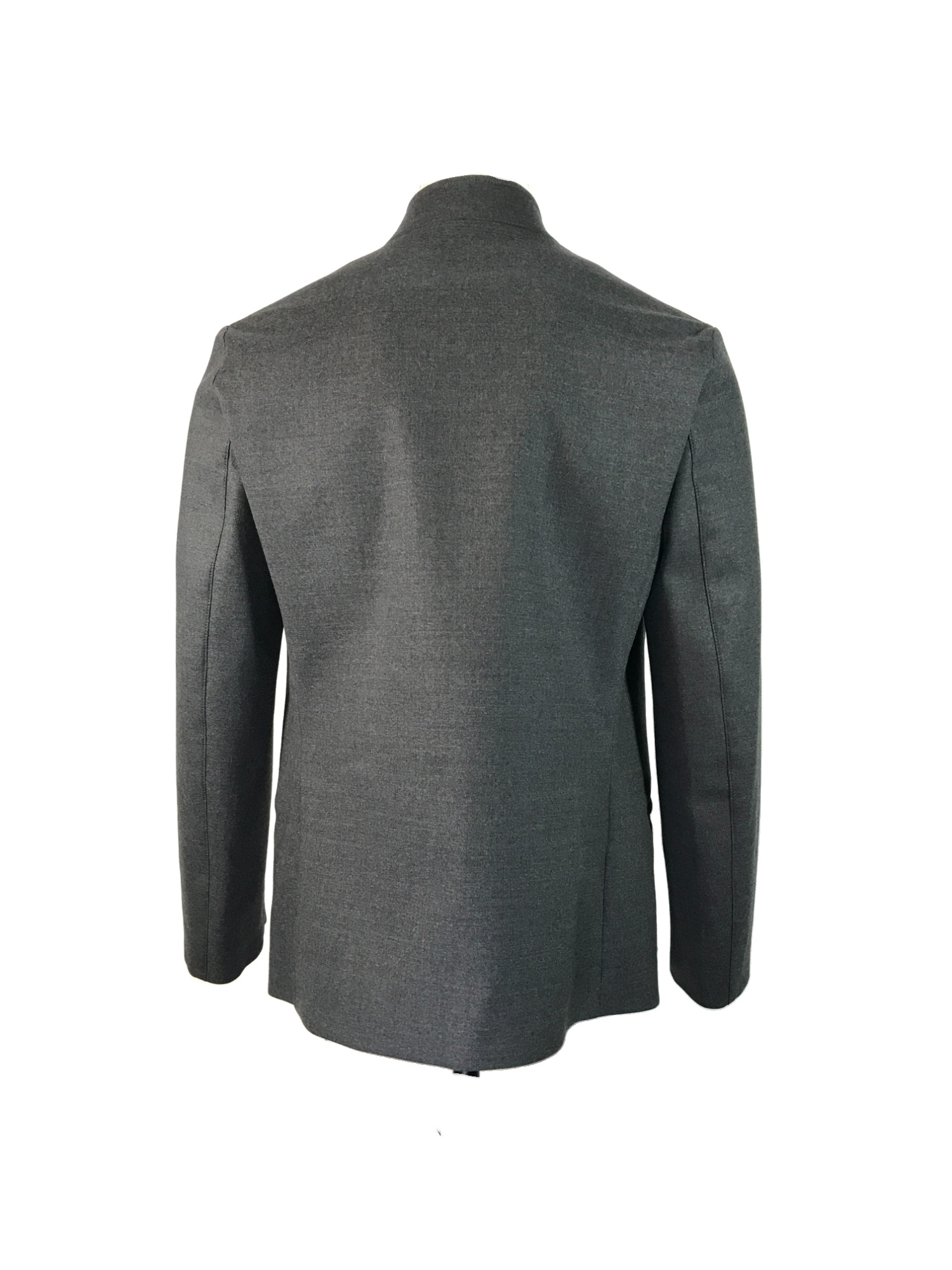 Armani Collezioni Long-sleeved Casual Jacket In Black