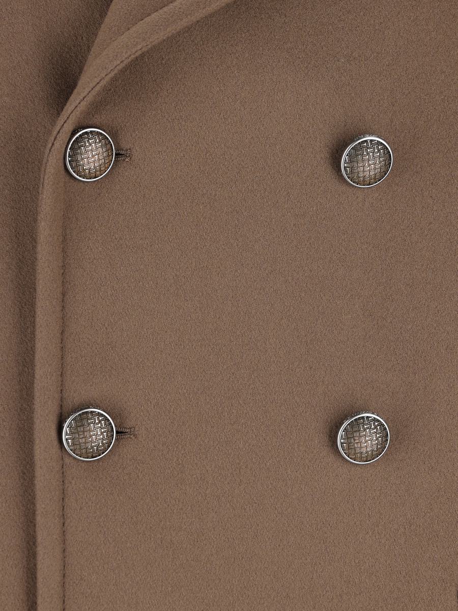 Tagliatore Long-sleeved Double-breasted Jacket In Brown