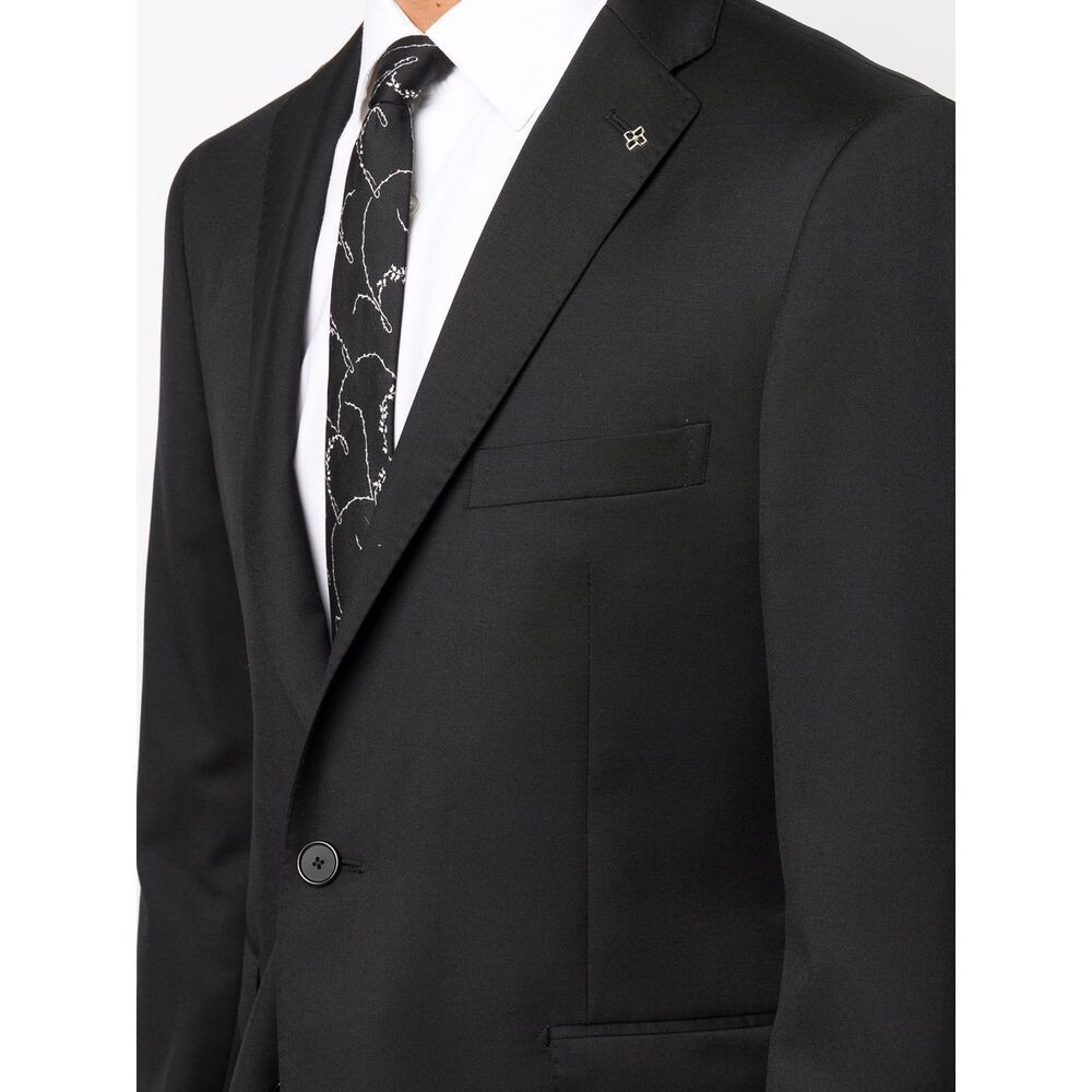 Tagliatore Men's Two Bottoms Suit In Black