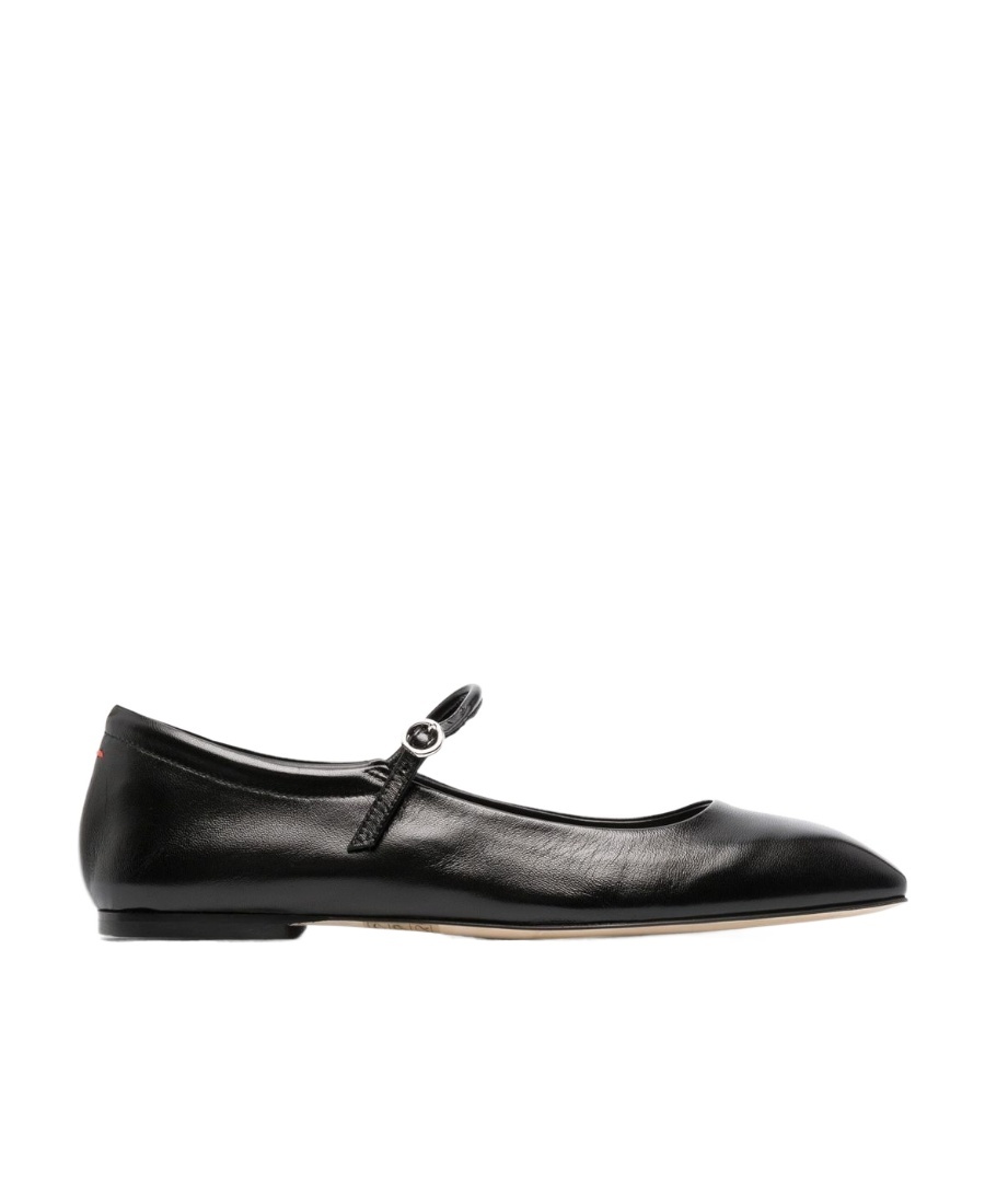 Aeyde Maryjane Leather Ballerina Shoes In Black