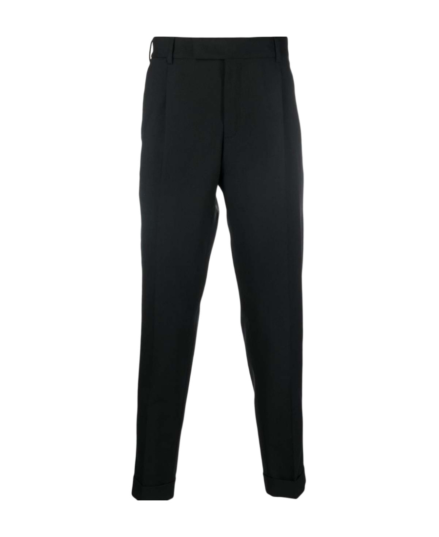 Pt Torino Pt01 Virgin Wool Tailored Pants In Black