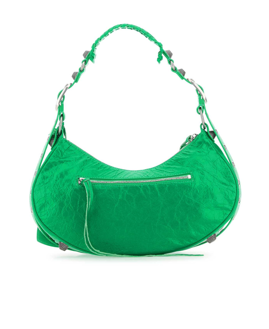Shop Balenciaga Le Cagole S Shoulder Bag In Green