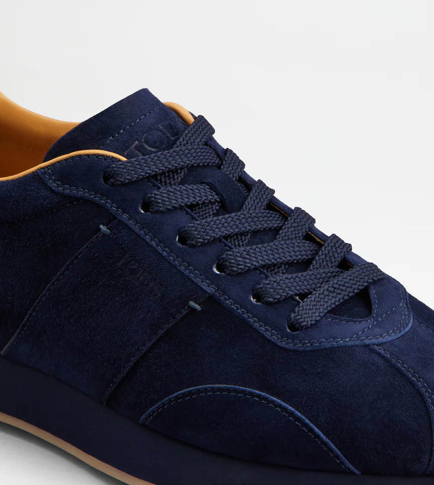 Tod's Lace Up Sneakers In Blue
