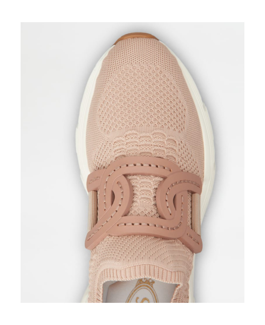Tod's Technical Fabric Sneakers In Nude
