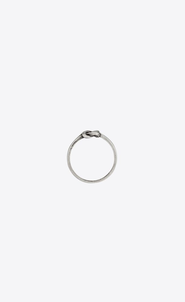 Saint Laurent You  Me Ring In Gray