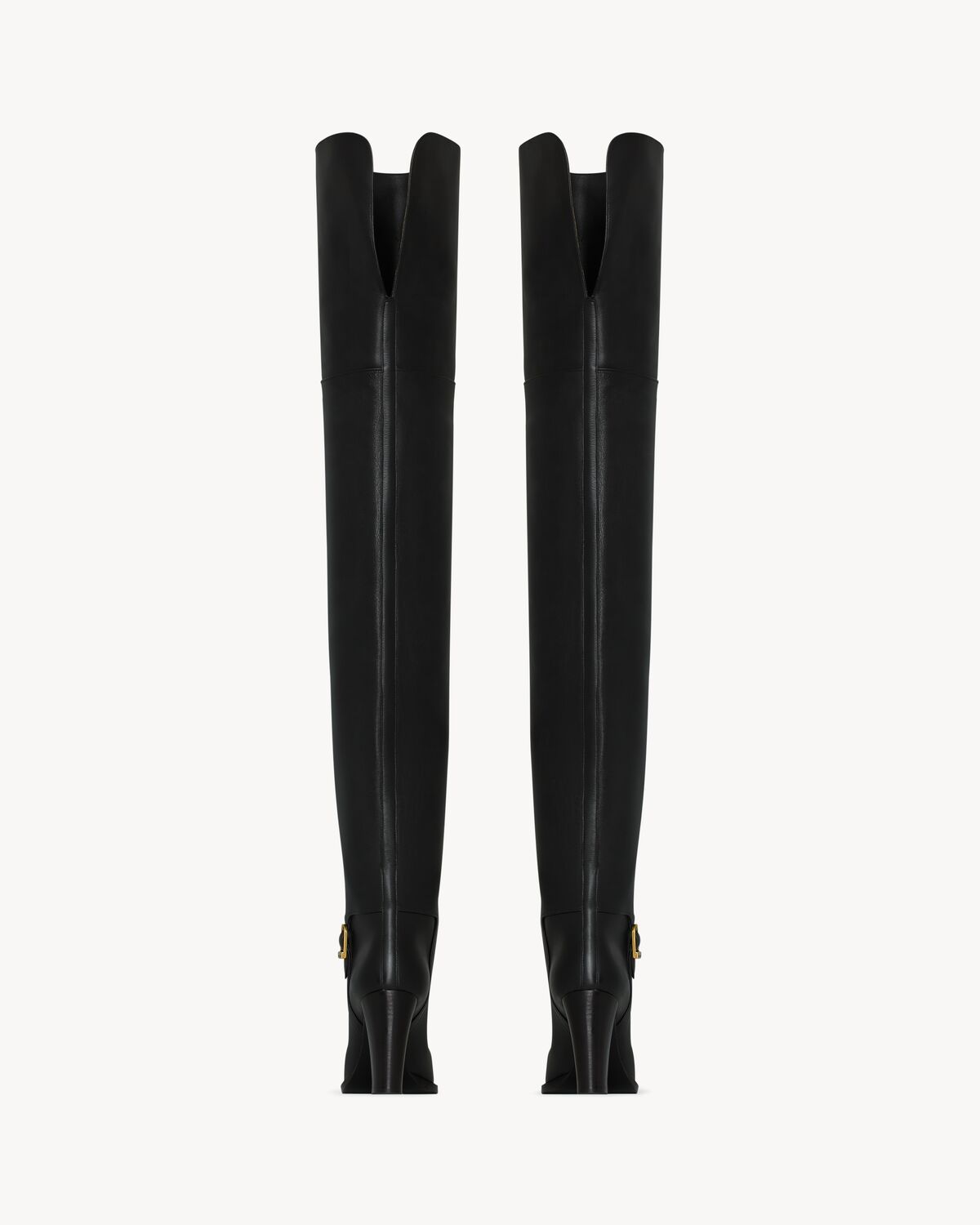 Saint Laurent Julia Boots In Smooth Leather In Black