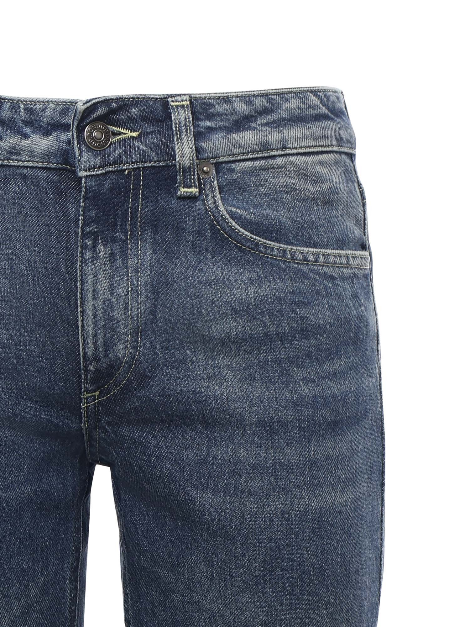 Dondup Five-pocket Logo Jeans In Multi