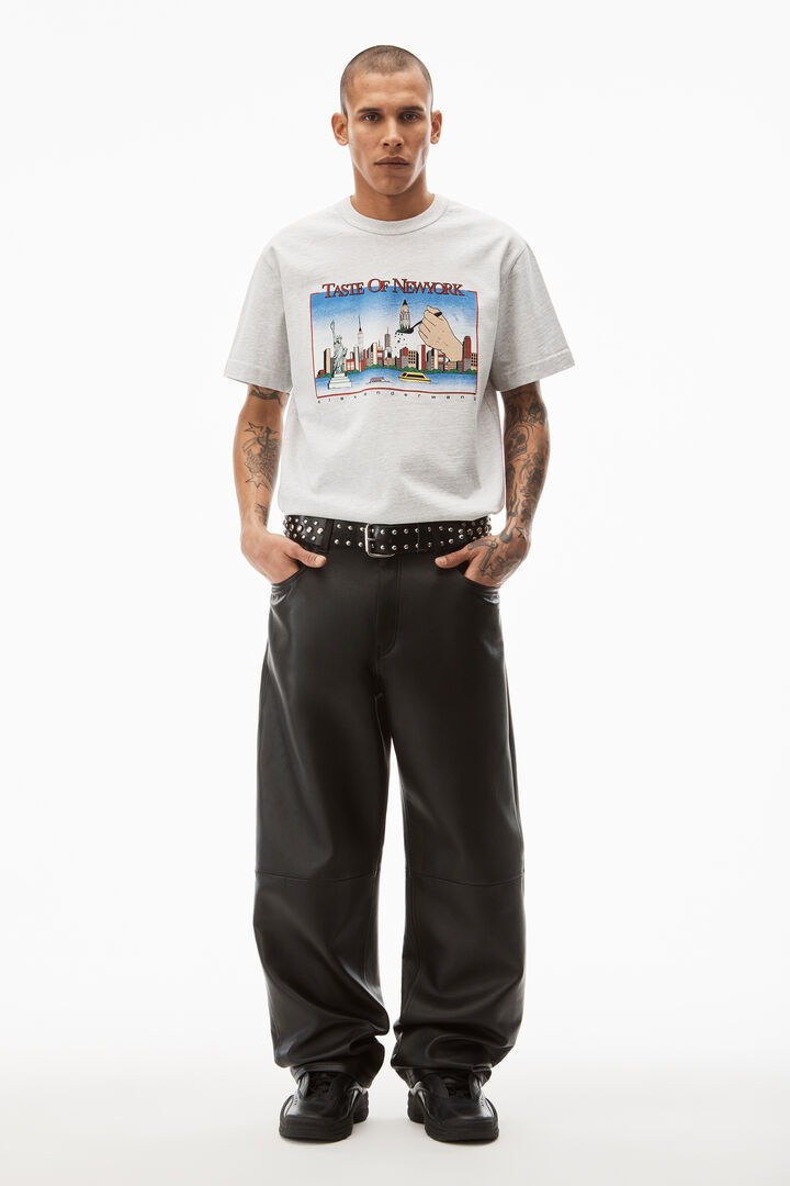 Alexander Wang Graphic-print Cotton T-shirt In Gray