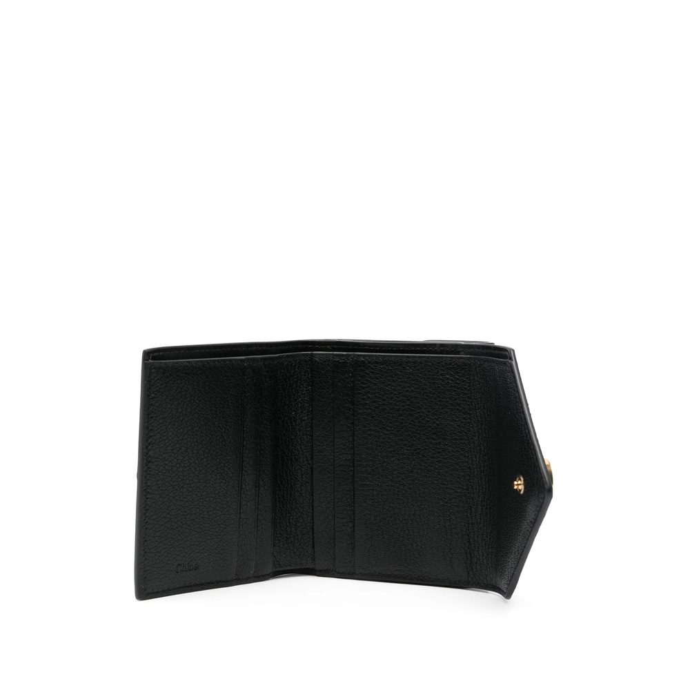Chloé Leather Wallet In Black