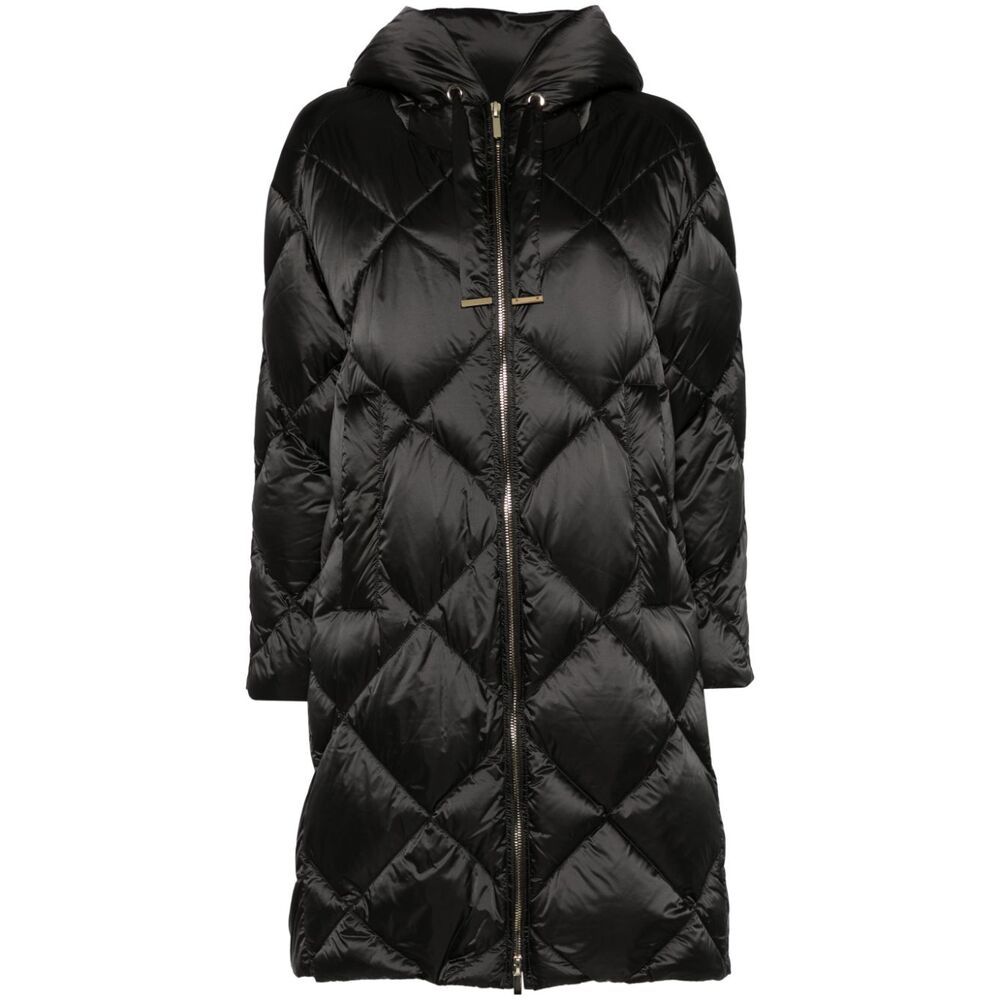 Max Mara Trefe Parka In Black
