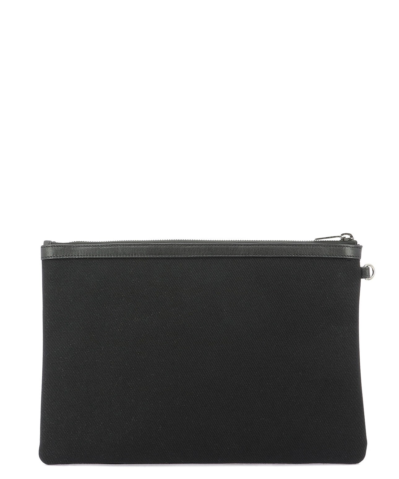 Saint Laurent Logo-print Clutch In Black