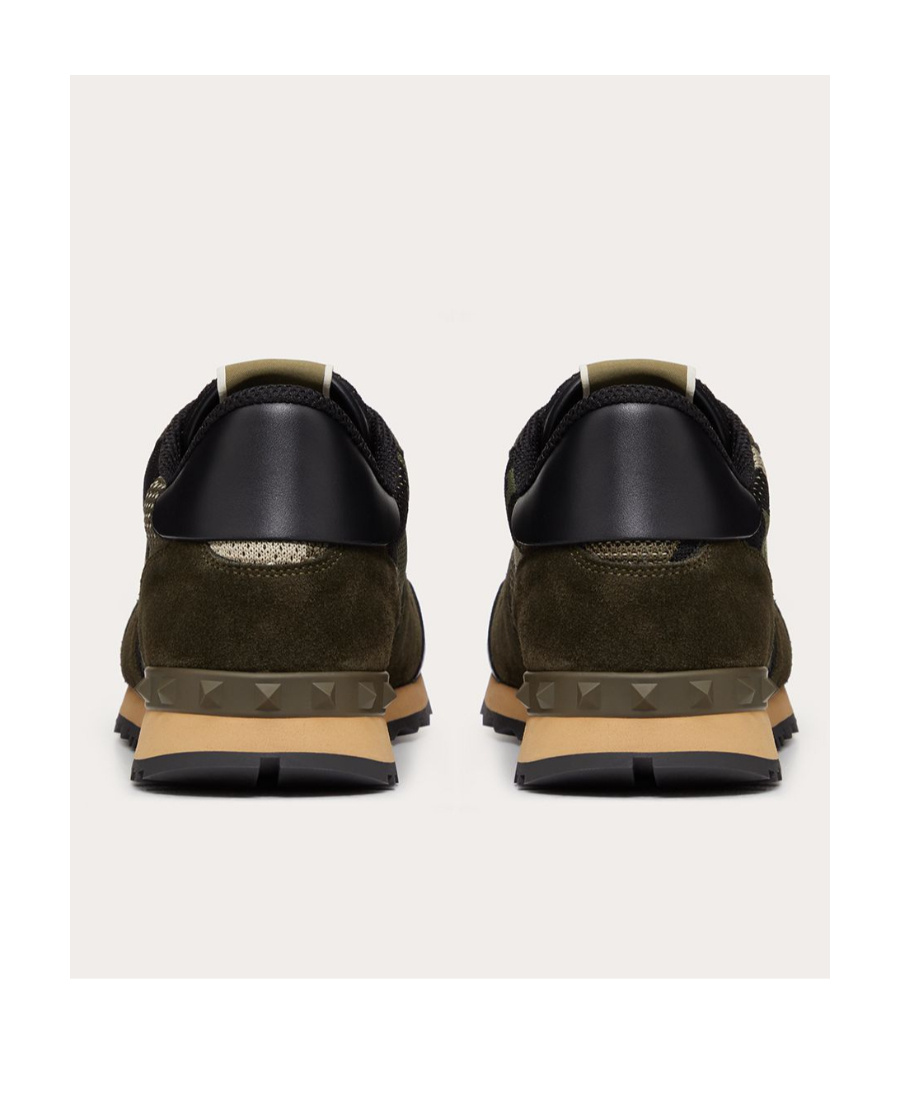 Valentino Camouflage Pattern Low Upper Board Shoes In Black