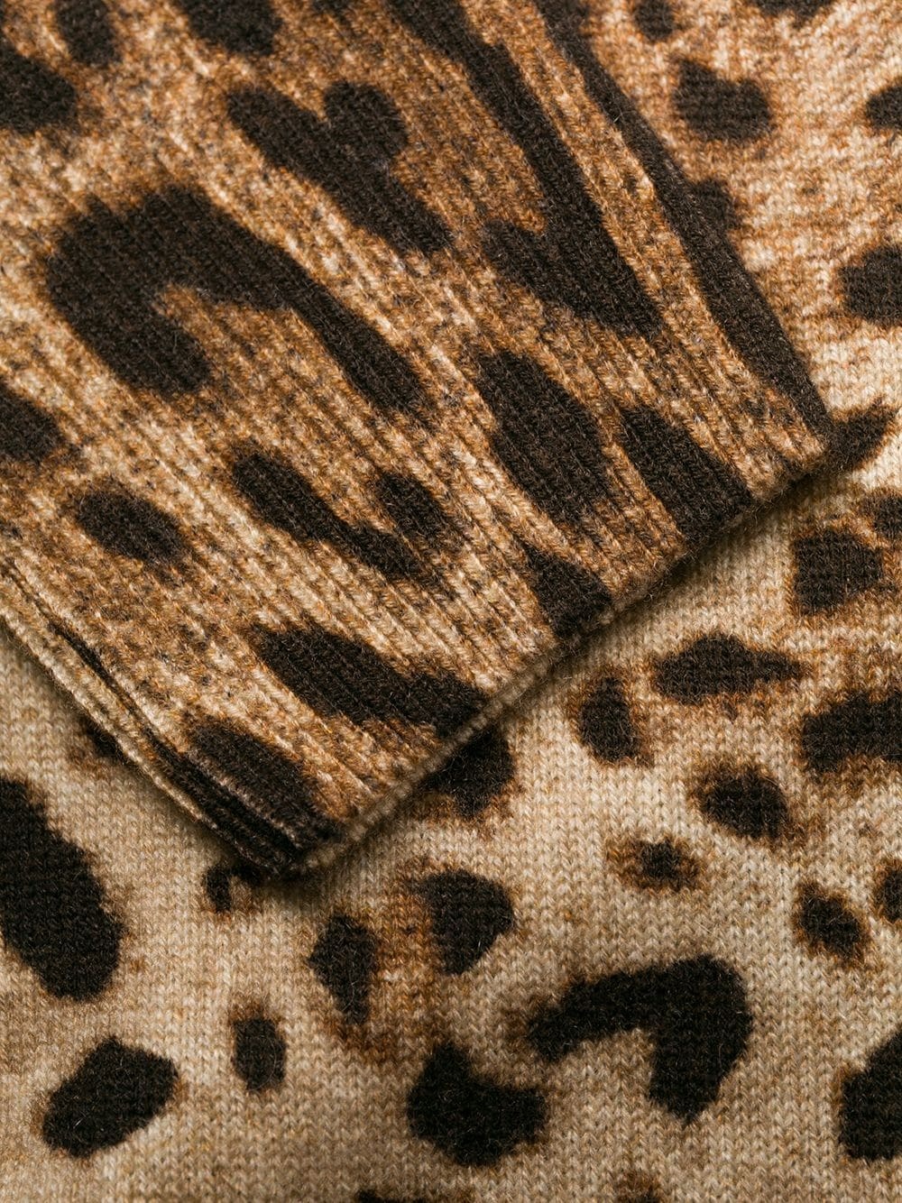 Dolce & Gabbana V-neck Long-sleeved Cardigan In Brown