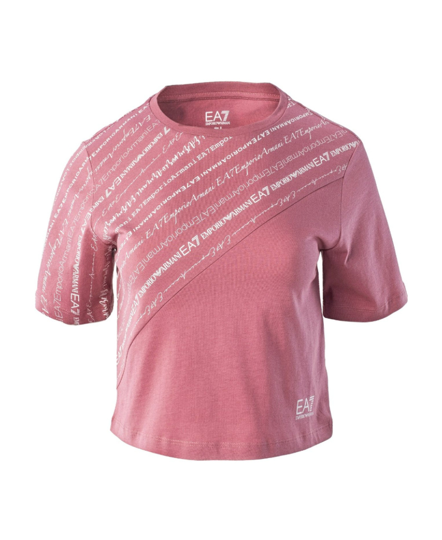 EA7 T-SHIRT WITH ROUND NECK AND SHORT SLEEVES