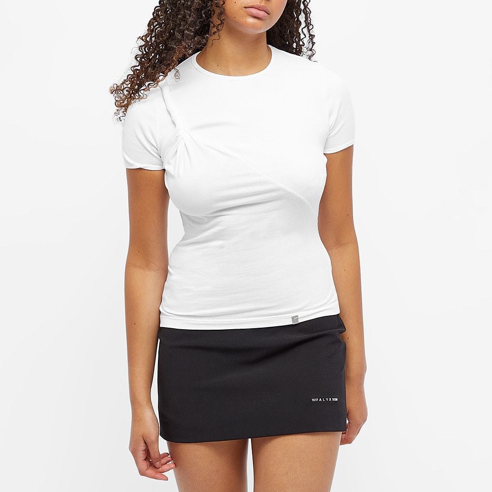 Alyx Asymmetric Twist T-shirt In White