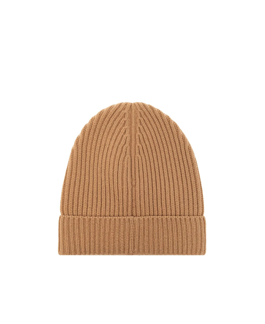 Dolce & Gabbana Turn-up Brim Ribbed-knit Beanie In Nude