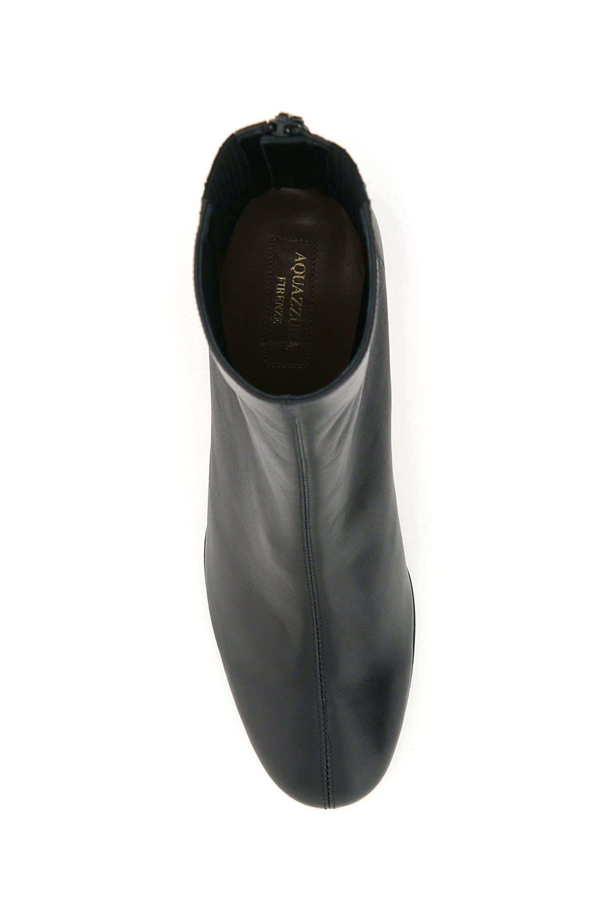 Aquazzura Round Toe Ankle Boots In Black