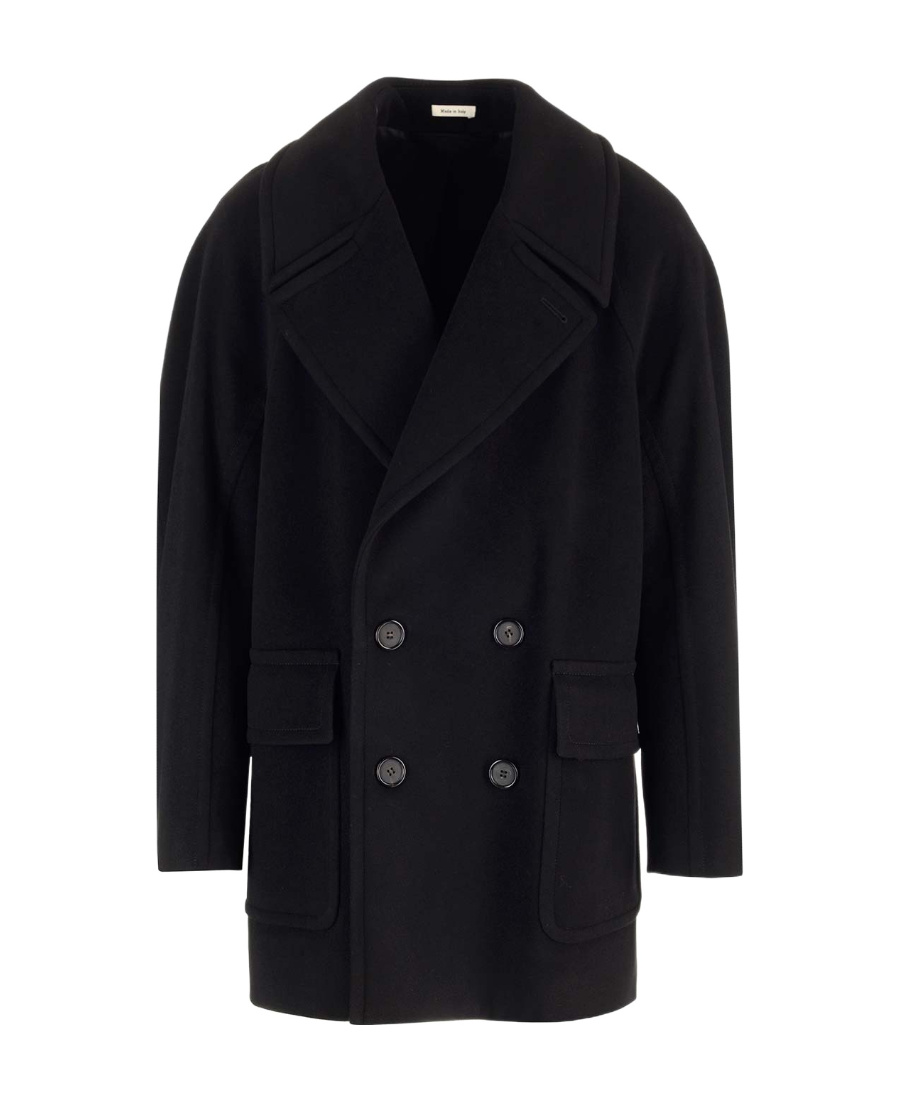 Alexander Mcqueen Wool And Cashmere Coat In Black