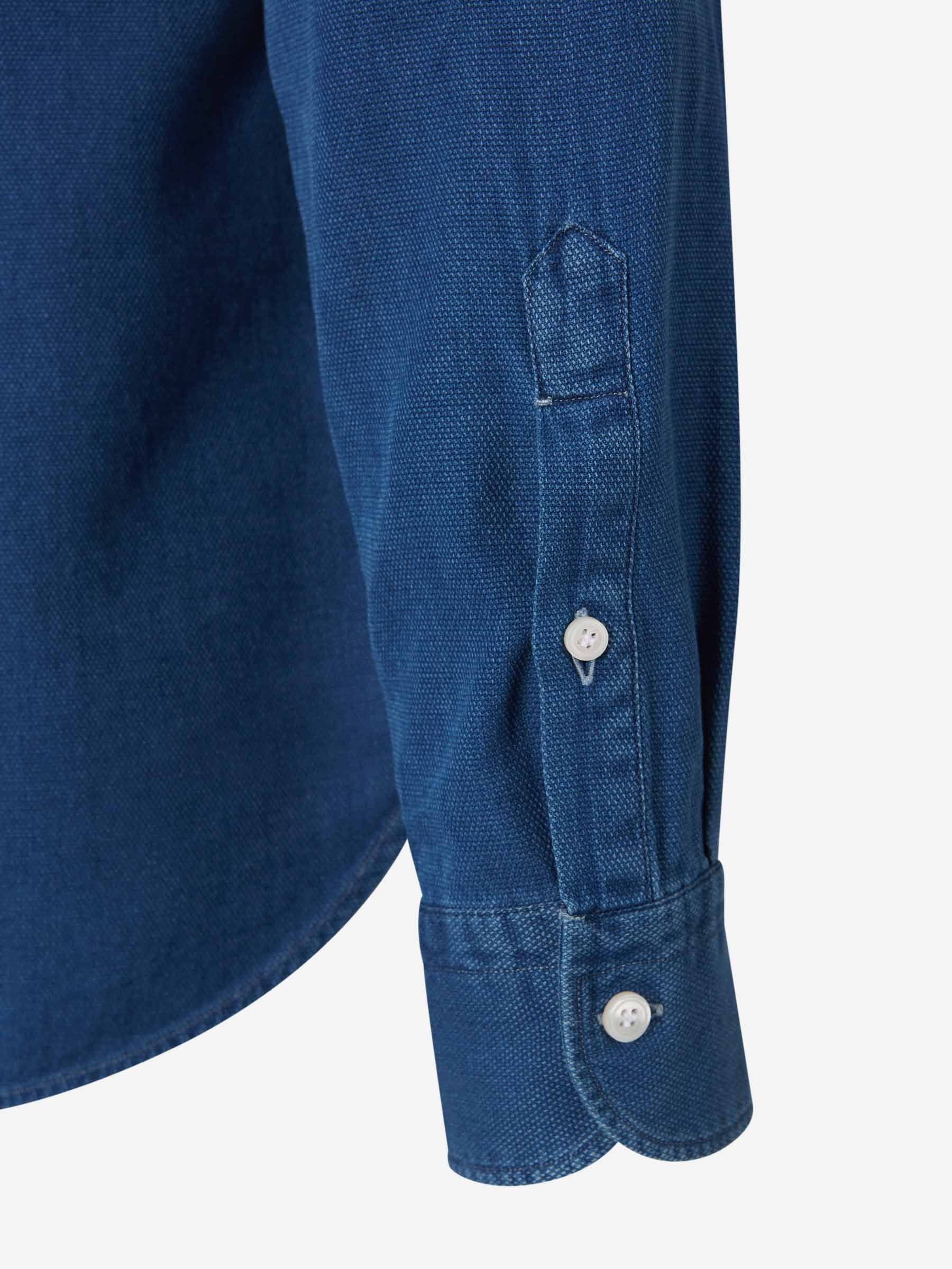 Vincenzo Di Ruggiero Denim Effect Shirt In Blue