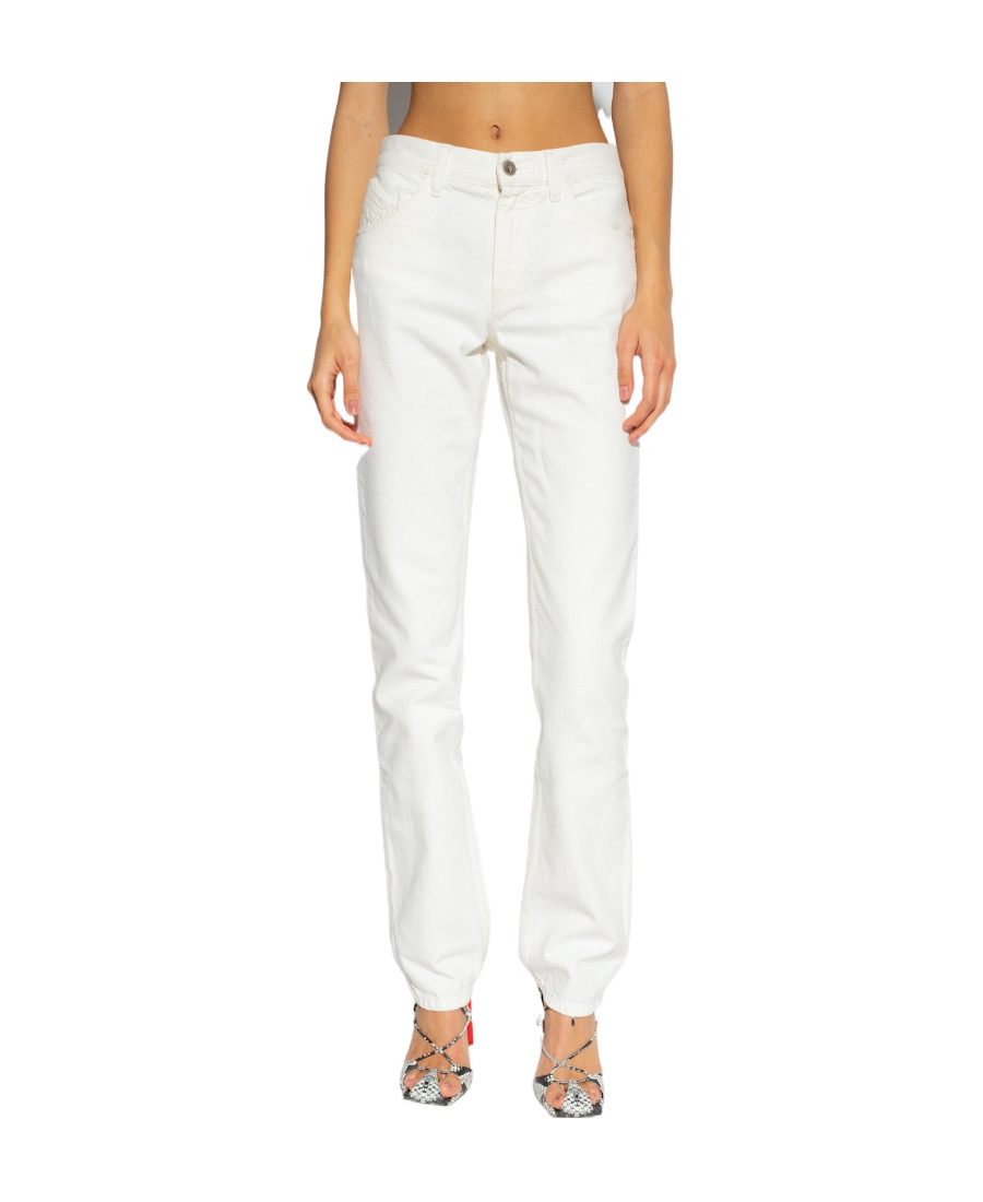 Attico Slim-cut Denim Jeans In White